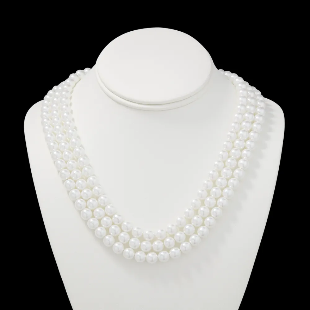 White House Historical Association First Lady Jacqueline Kennedy's Three-stranded pearl necklace Hot