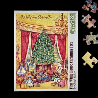 White House Historical Association First White House Christmas Tree Puzzle - 100 Pieces Outlet