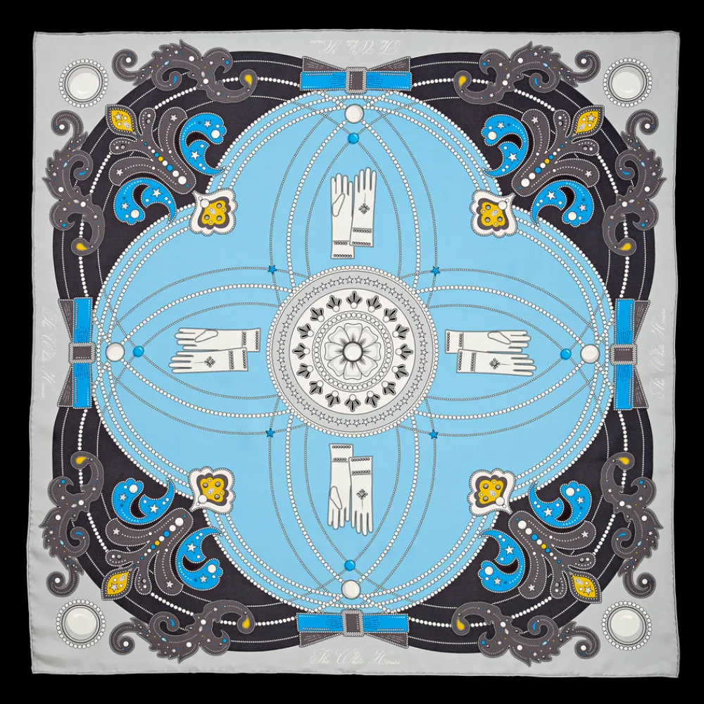 White House Historical Association Jacqueline Kennedy Scarf Best Sale