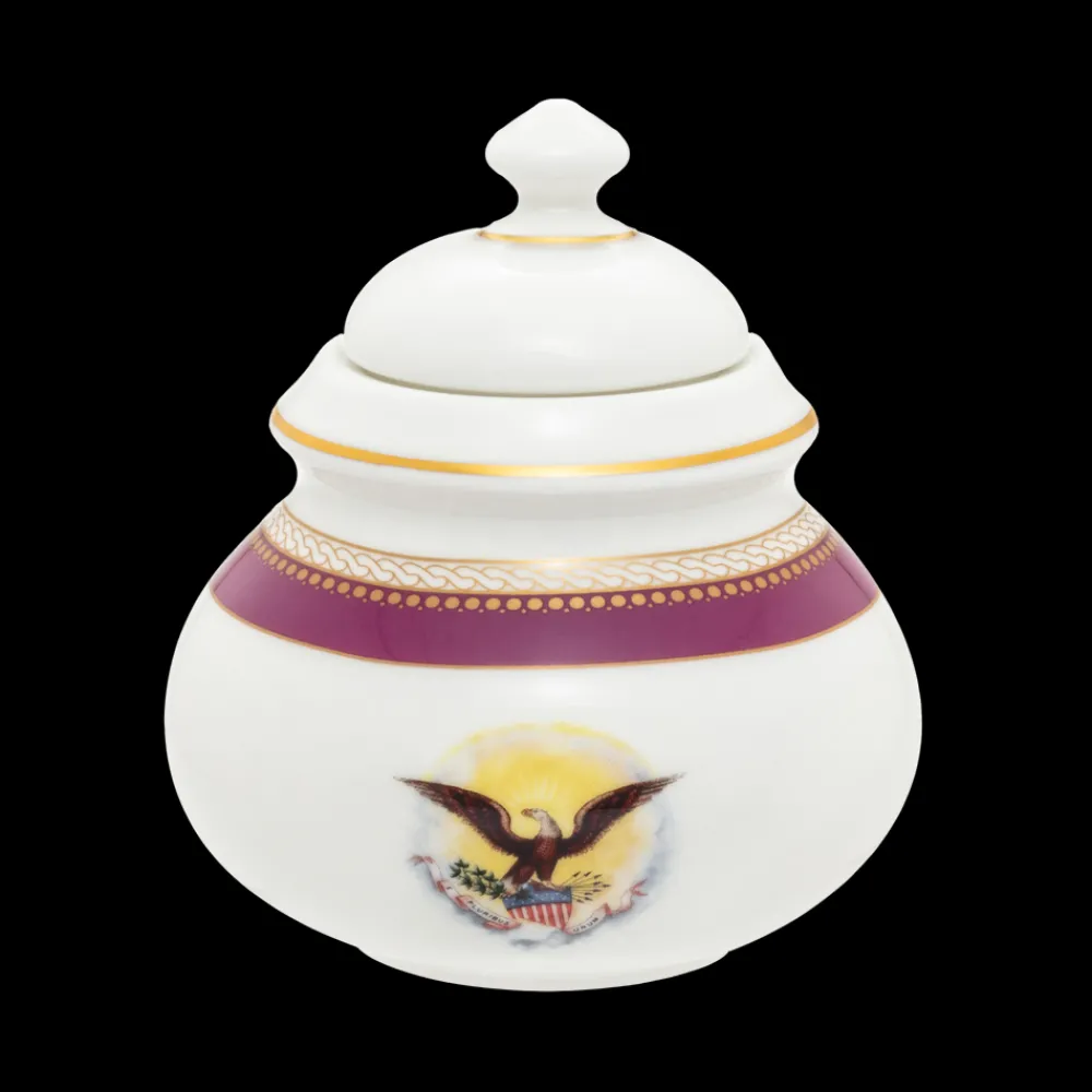 White House Historical Association Lincoln Tea Collection, Set with Tea Pot and Two Tea Cups & Saucers New