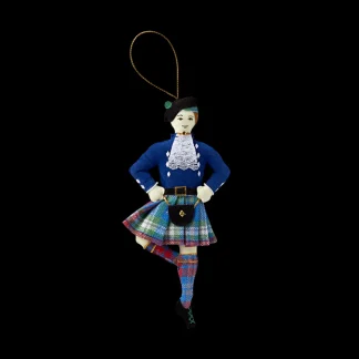White House Historical Association Male Highland Dancer Felt Ornament Cheap