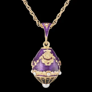 White House Historical Association Purple North Portico Egg Pendant Cheap