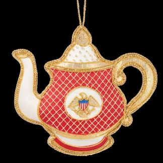 White House Historical Association Reagan China Teapot Ornament Clearance