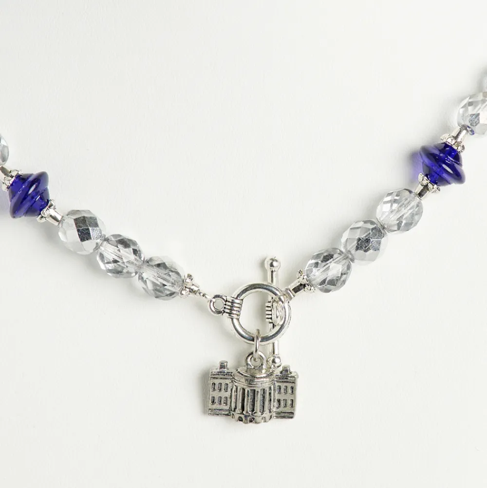 White House Historical Association Red, White, and Blue White House Charm Necklace Clearance