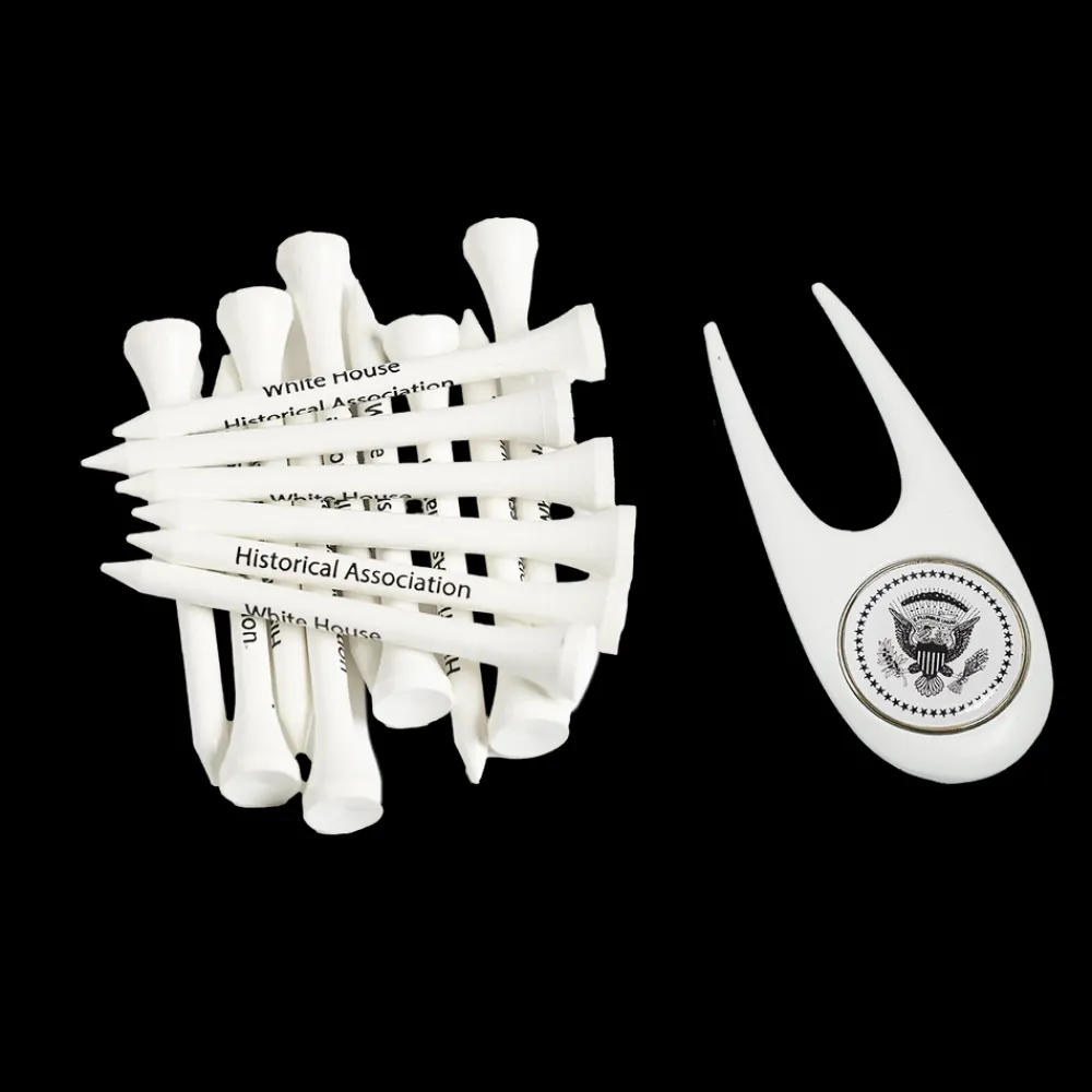 White House Historical Association Truman Seal Golf Tee/Marker Pillow Pack New