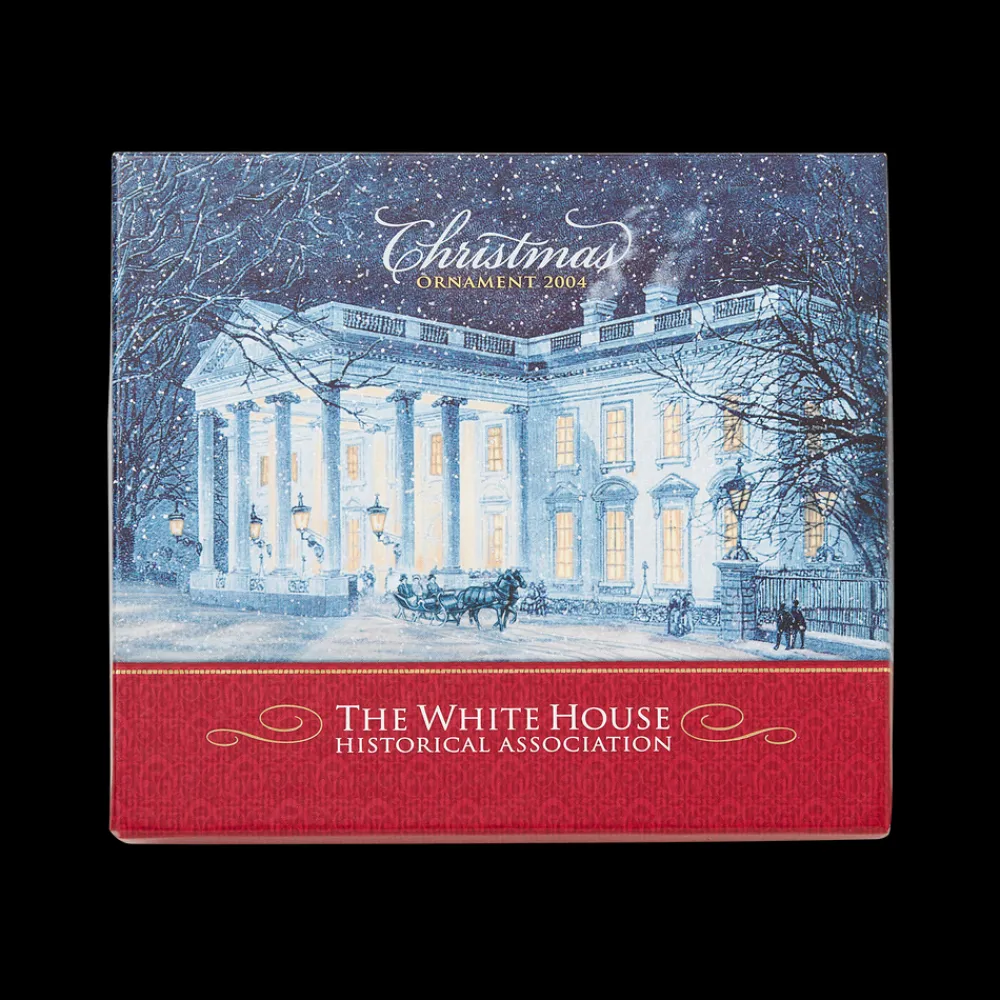 White House Historical Association 2004 White House Christmas Ornament, A First Family's Sleigh Ride Fashion