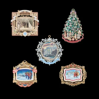 White House Historical Association White House Christmas Ornament Set: 2007-2011 Sale