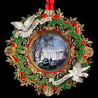 White House Historical Association 2013 White House Christmas Ornament, The American Elm Tree Store