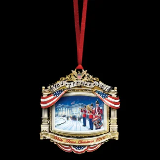 White House Historical Association 2010 White House Christmas Ornament, The U.S. Marine Band Store