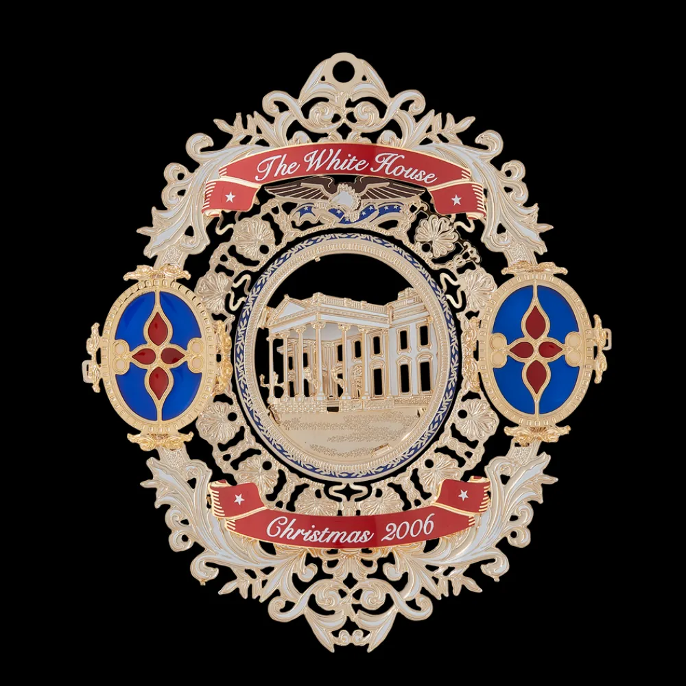 White House Historical Association 2006 White House Christmas Ornament, Tiffany Glass in the White House Online