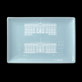 White House Historical Association White House Historic American Buildings Survey Tray Fashion