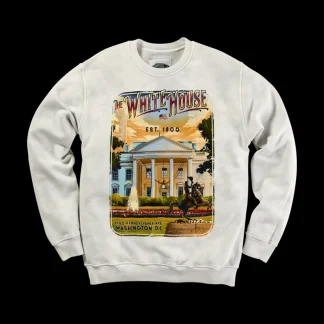 White House Historical Association White House Vintage Poster Graphic Sweatshirt Online